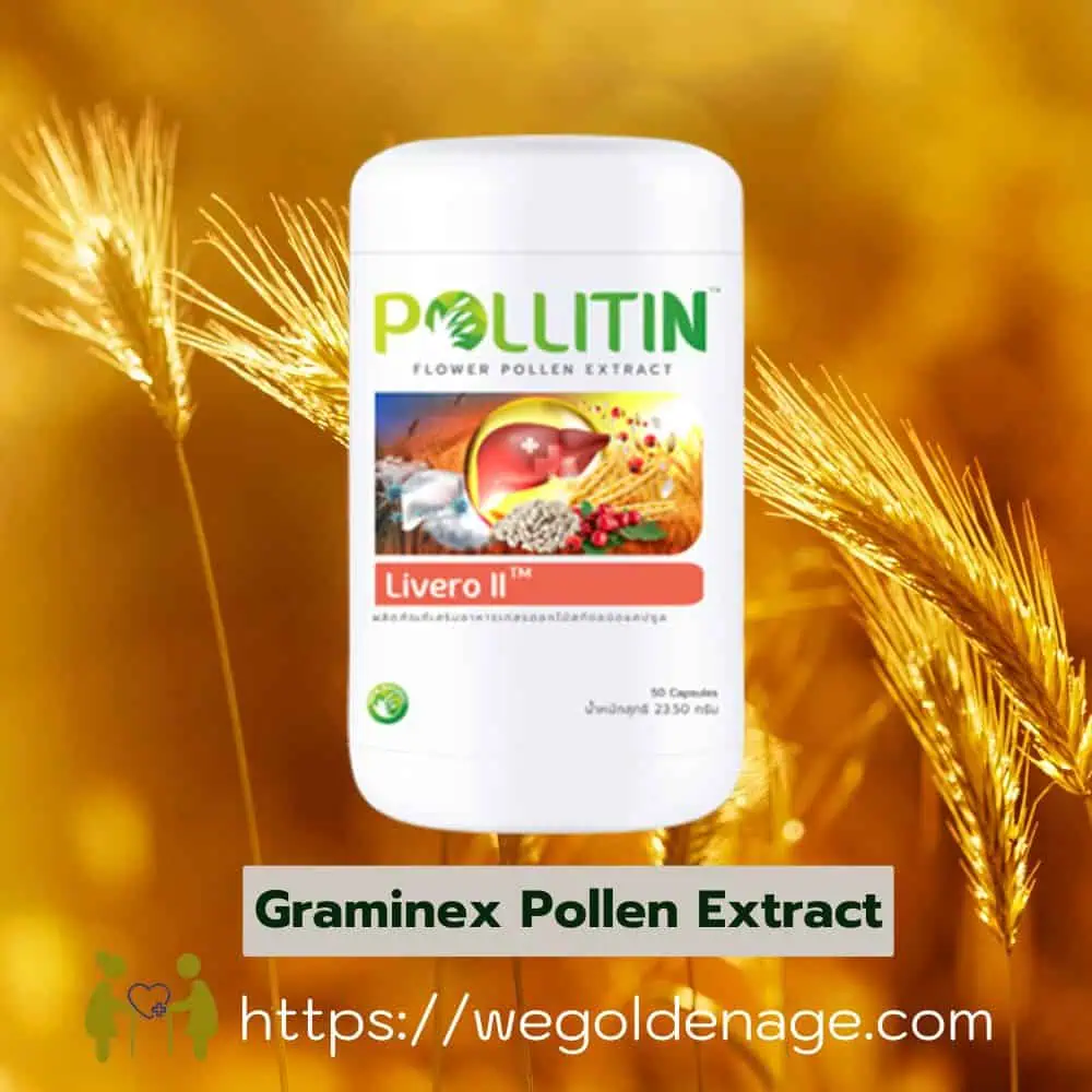 Livero II Graminex Pollen Extract – A liver detox supplement with water-soluble pollen, antioxidants, and herbal ingredients to restore liver function and protect vital organs.