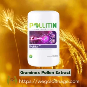 Pollital Graminex Pollen Extract – An antioxidant formula with vitamins A, C, E, and minerals to protect cells and reduce aging signs